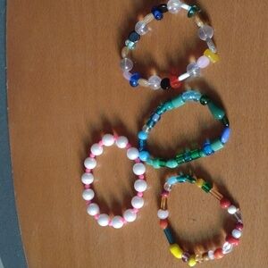 Handmade Gem Bracelet Lot